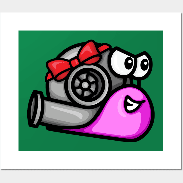 Turbo Snail - Gift Wrapped (Pink) Wall Art by hoddynoddy